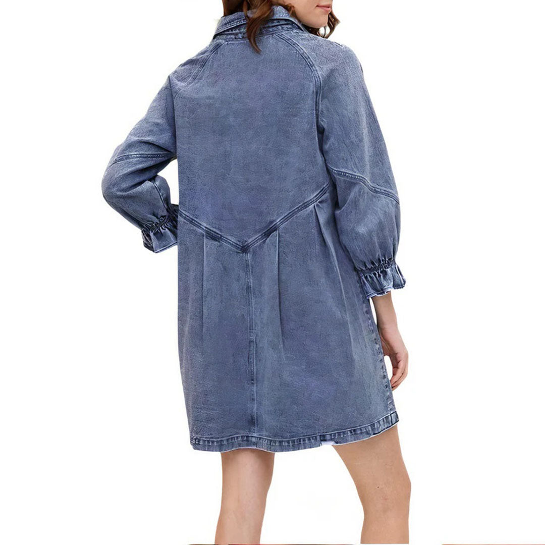Robe Mini en Jean pour Femme - Style Décontracté et Confort Optimal