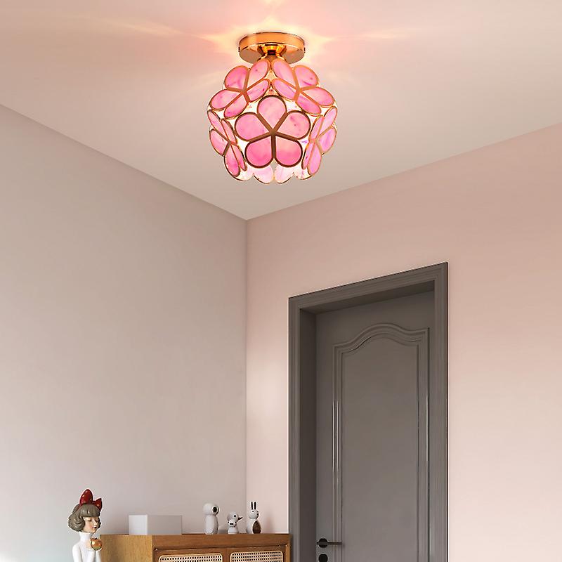 Luminaire Suspendu en Verre Floral - Élégant Design pour Ambiance Accueillante