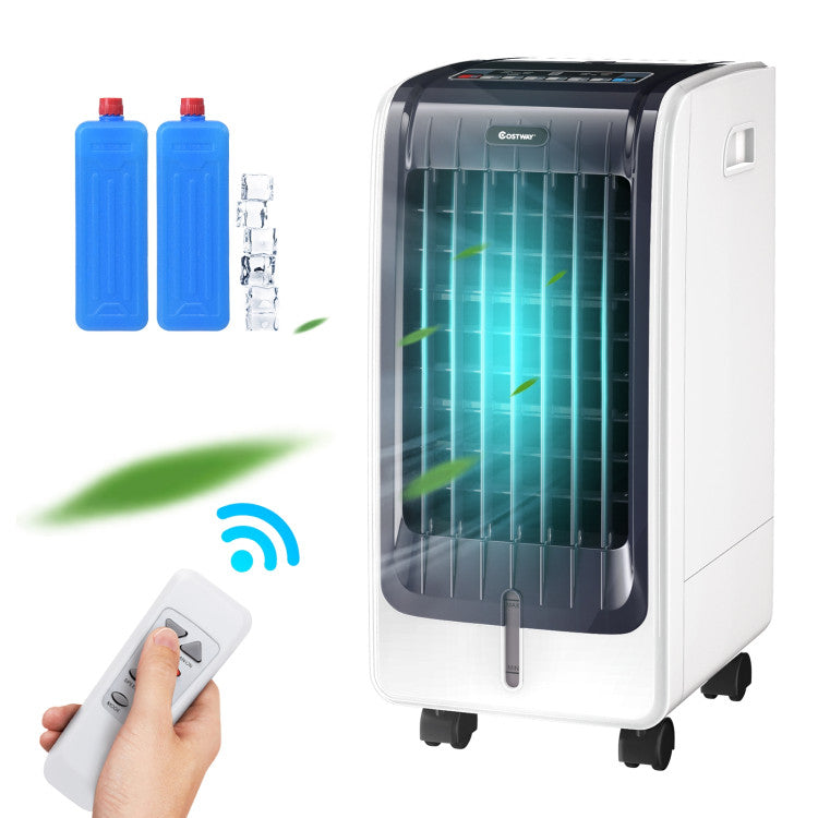 Refroidisseur d'Air Portable 110V - Ventilateur à 3 Vitesses et Minuteur 8 Heures
