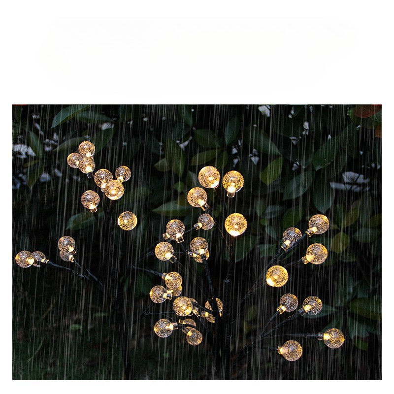 Lampes Solaires de Jardin - Éclairage Écologique avec 15 LED Blanches