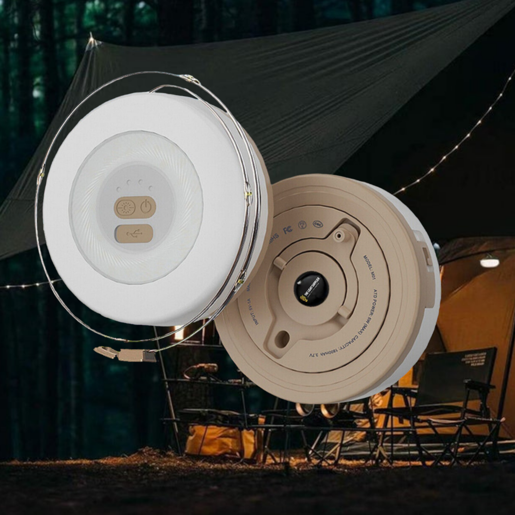 Lampe de Camping LED Rechargeable - Étanche et Autonomie de 20 Heures