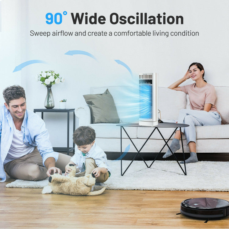 Ventilateur de Bureau Oscillant 14 Pouces - Silencieux et Économiseur d'Espace