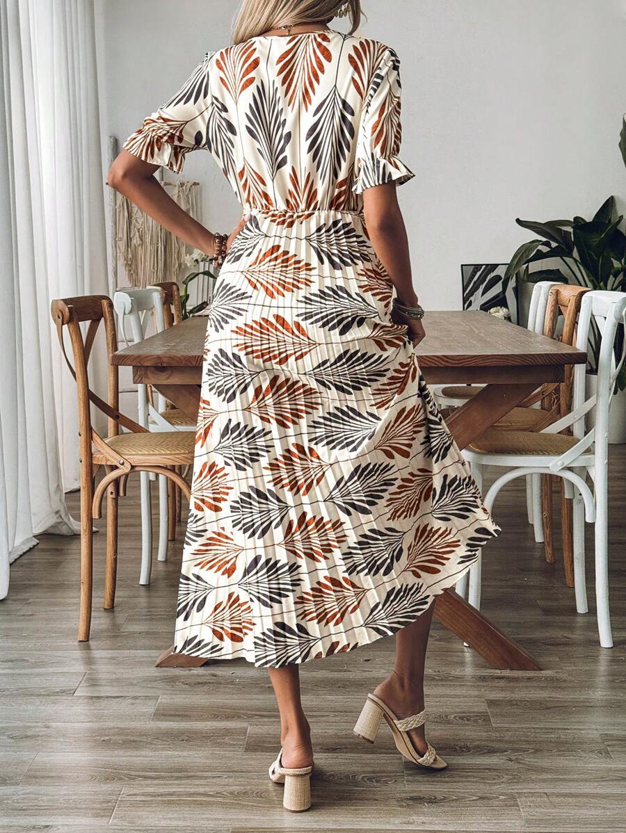 Robe Maxi Boho Femme - Décolleté en V Flatteur et Confort Optimal