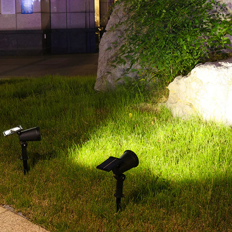Projecteur Solaire de Jardin - 9 Couleurs LED pour Éclairage Extérieur