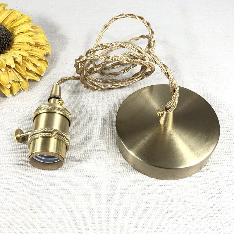 Lampe Suspendue en Laiton et Verre - Élégance Moderne et Installation Facile