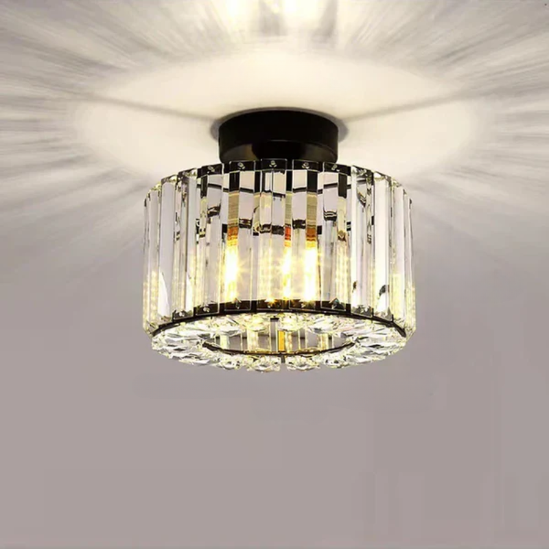 Luminaire de Plafond Éblouissant - Cristaux Scintillants et Économie d'Énergie