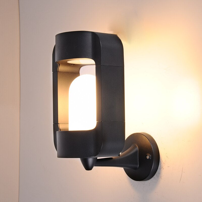 Lampe d'extérieur en Verre Ambre - Élégante et Résistante aux Intempéries