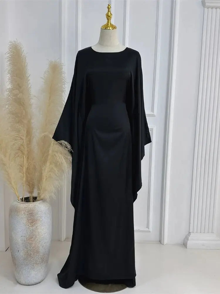Robe Maxi Élégante pour Femmes - Manches en Cape et Confort Optimal