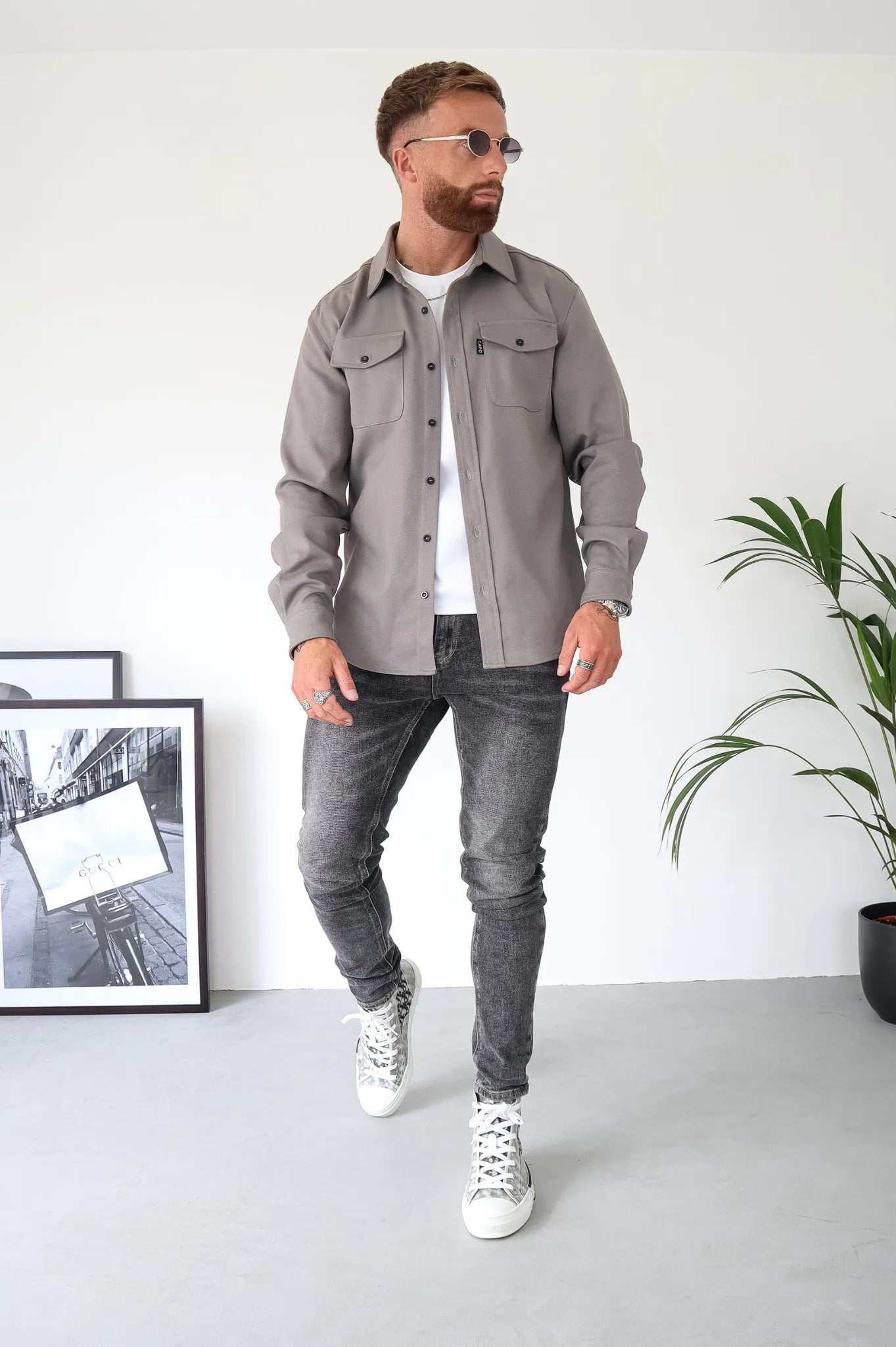 Veste Chemise à Boutons pour Hommes - Confort et Style Décontracté avec Poches
