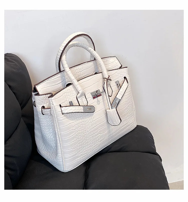 Sac fourre-tout en Cuir PU - Spacieux et Ajustable pour Femmes