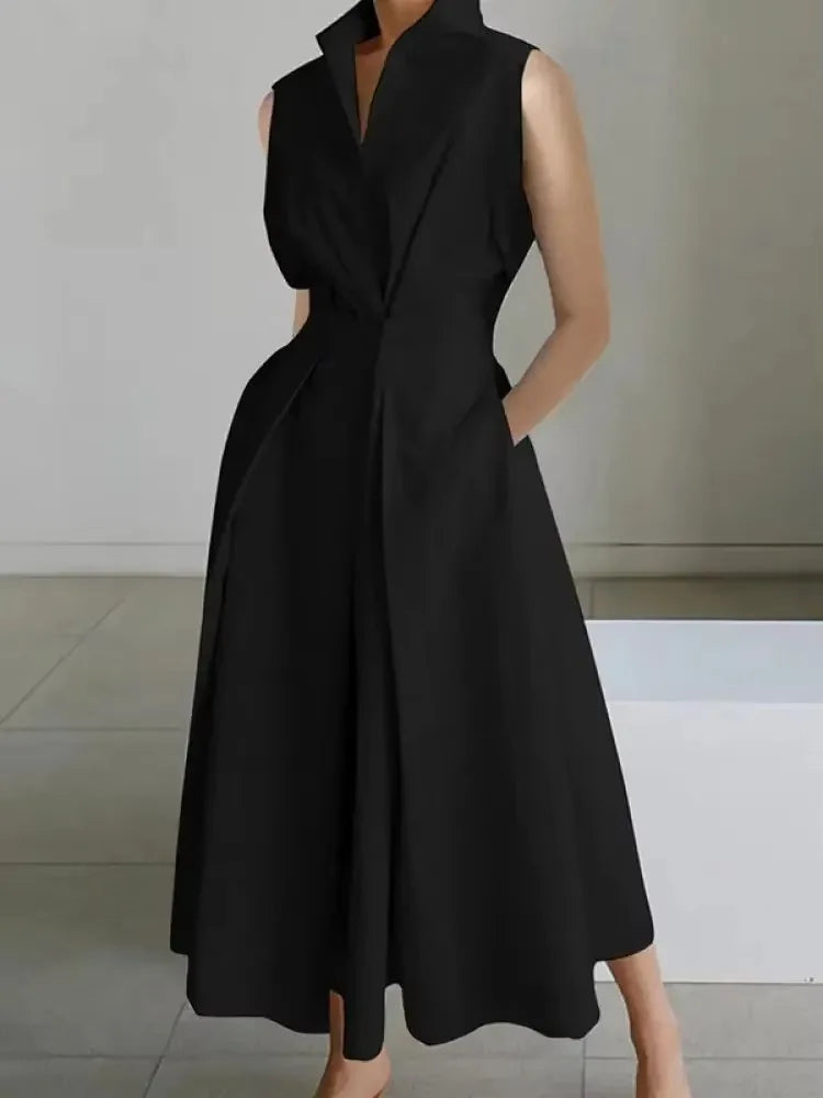 Robe Midi Chic pour Femme - Design A-Line et Confort Optimal