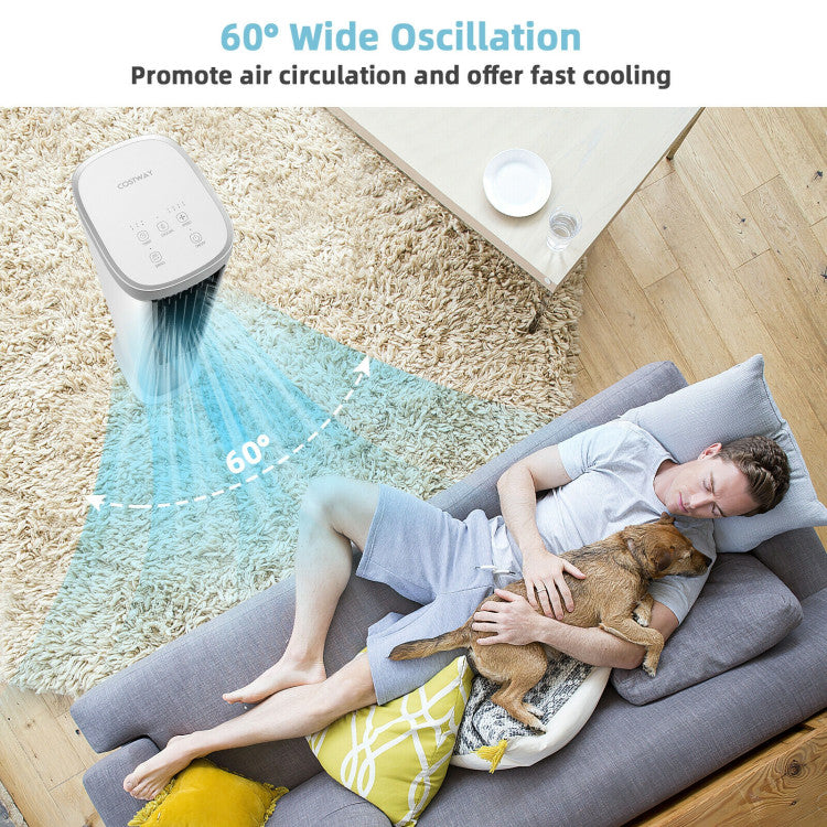Refroidisseur d'Air 3-en-1 Compact - Ventilateur Portable avec Minuteur Réglable