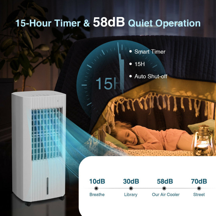 Refroidisseur d'air portable 3-en-1 - Confort et contrôle faciles pour espaces de vie