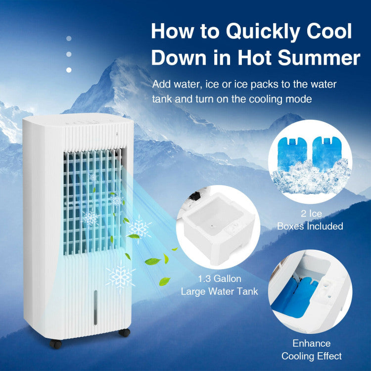 Refroidisseur d'air portable 3-en-1 - Confort et contrôle faciles pour espaces de vie
