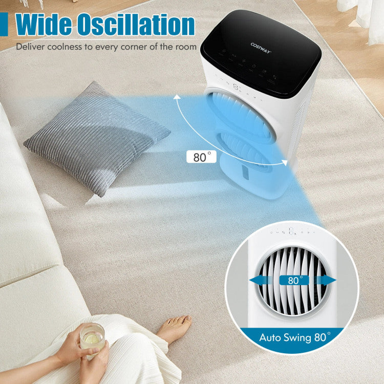 Refroidisseur d'Air Évaporatif Télécommandé - Confort Personnalisé avec Minuterie de 15 Heures