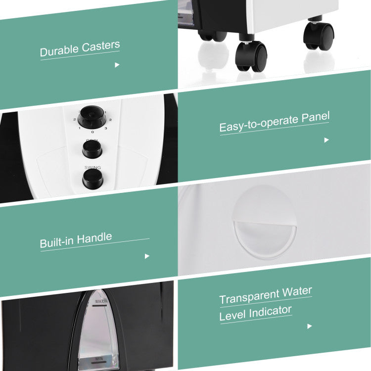 Refroidisseur d'air évaporatif 3-en-1 - Confort et Air Pur à Domicile