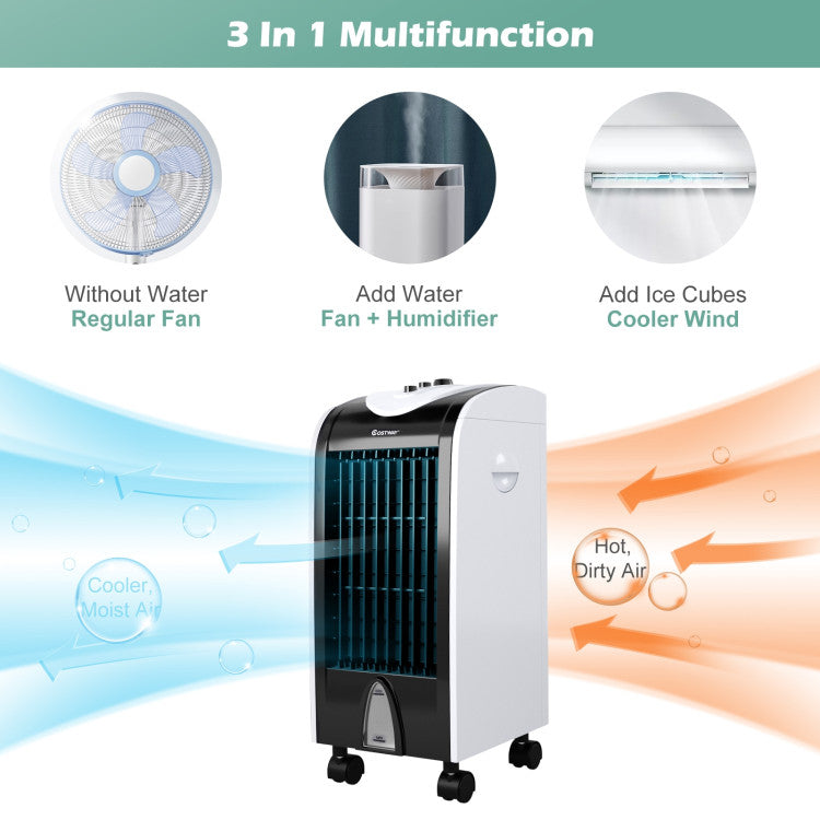 Refroidisseur d'air évaporatif 3-en-1 - Confort et Air Pur à Domicile