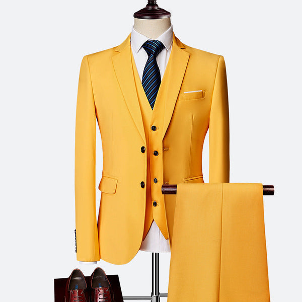 Costume Ajusté 3 Pièces pour Hommes - Élégance et Confort pour Événements Formels