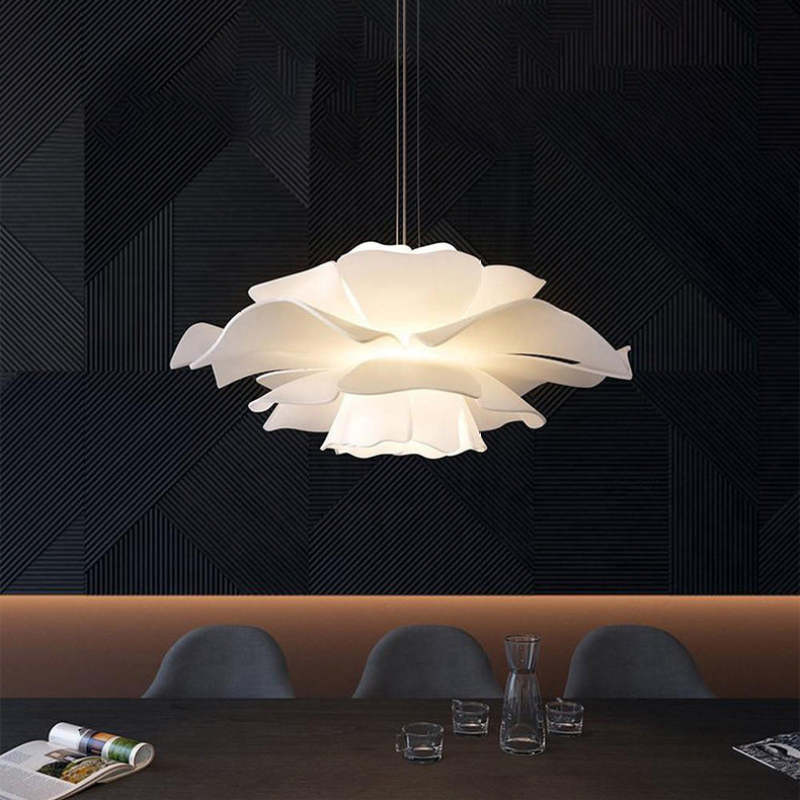 Lumière Suspendue Florale Moderne - Élégance et Ambiance Accueillante