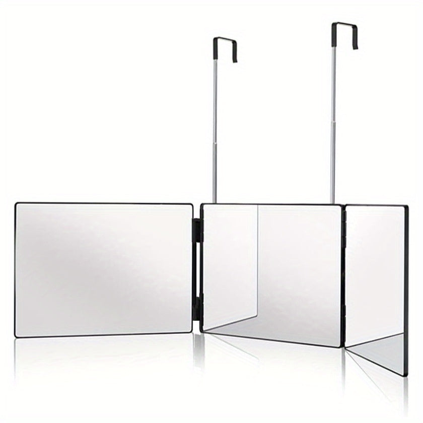 Miroir Rotatif à 3 Faces - Visibilité Complète pour Coiffage Parfait