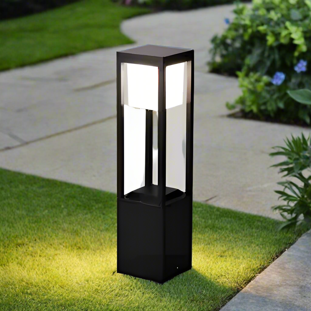 Lampe Solaire d'Extérieur 60cm - Éclairage LED Blanc Chaud et Écologique