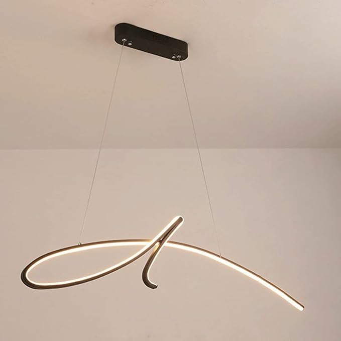 Lustre LED Moderne et Élégant - Éclairage Économe en Énergie et Dimmable