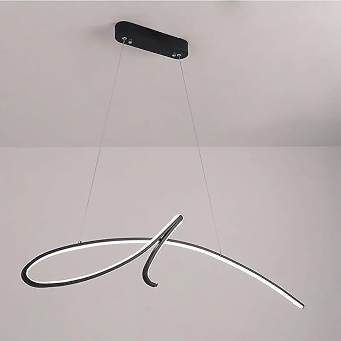 Lustre LED Moderne et Élégant - Éclairage Économe en Énergie et Dimmable
