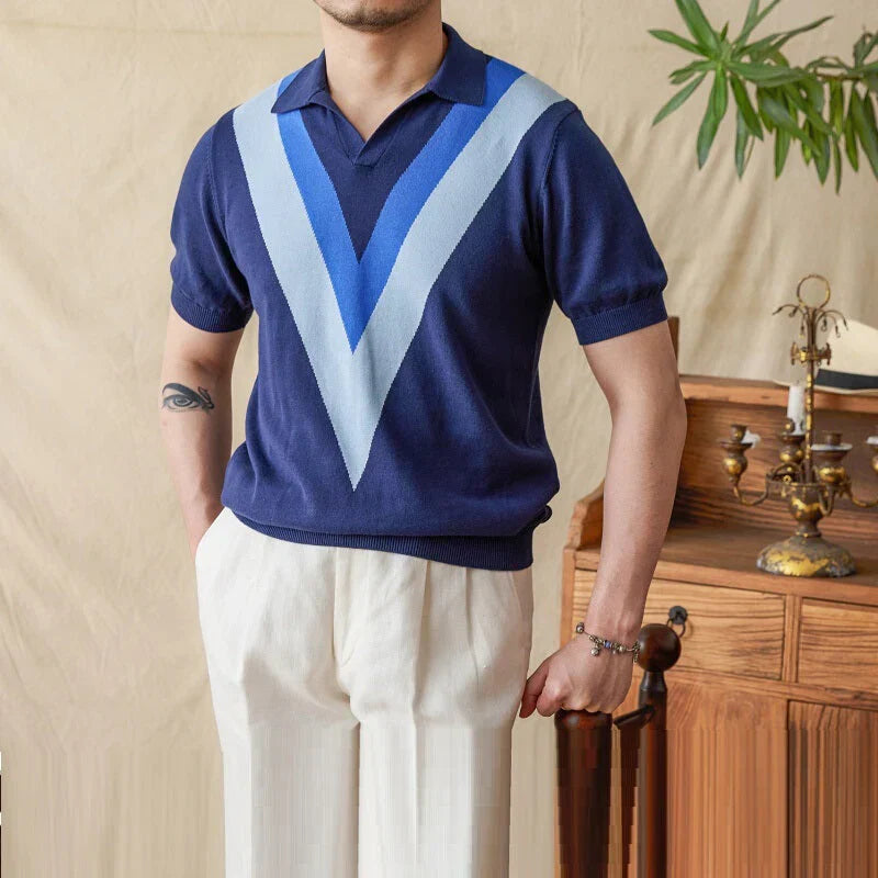 Polo en Mélange de Soie Élégant - Confort Luxueux et Style Intemporel
