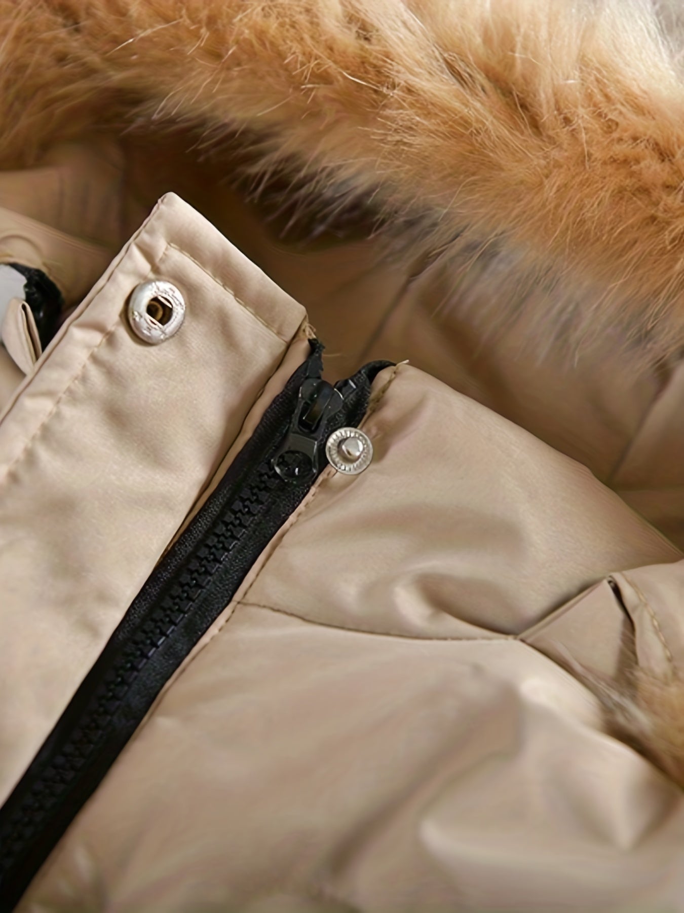 Manteau d'Hiver pour Filles - Douillet avec Capuche en Fausse Fourrure