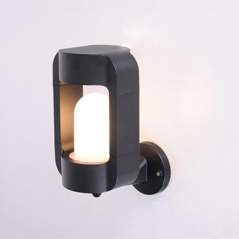 Lampe d'extérieur en Verre Ambre - Élégante et Résistante aux Intempéries