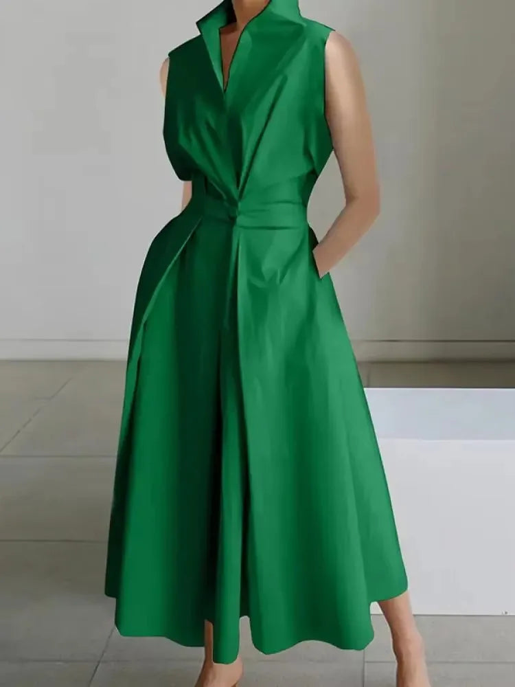 Robe Midi Chic pour Femme - Design A-Line et Confort Optimal