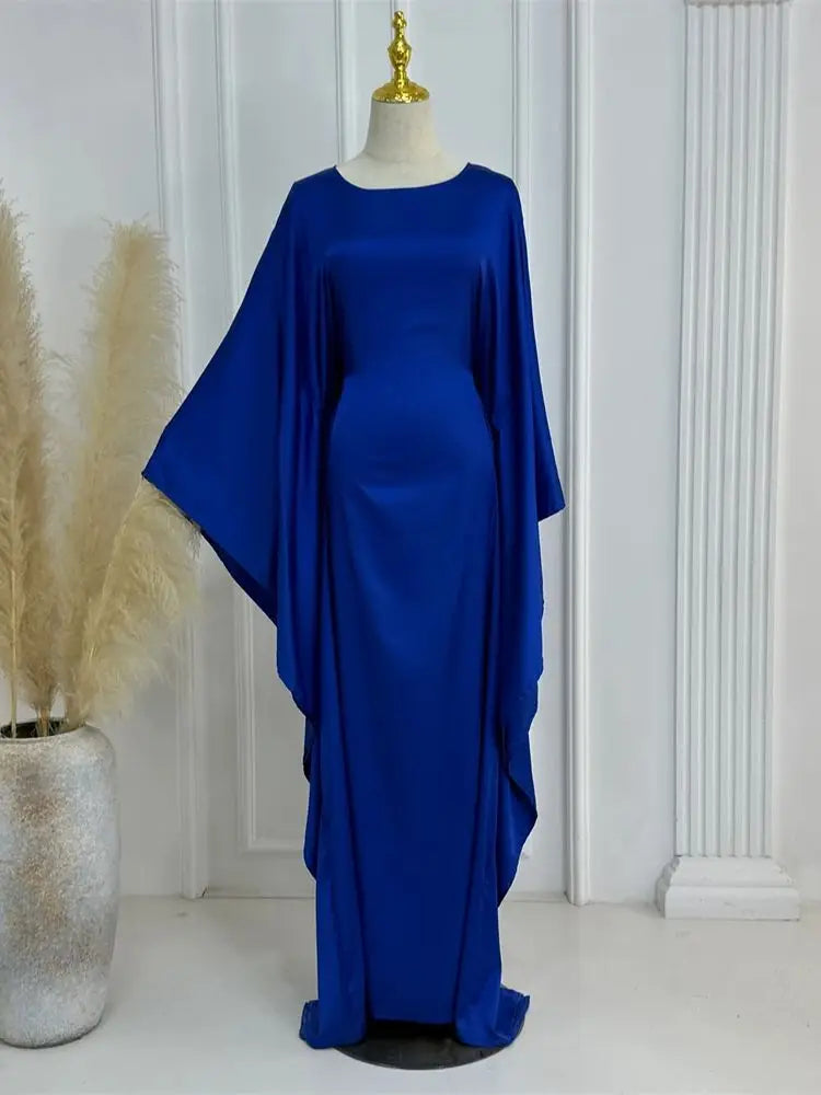 Robe Maxi Élégante pour Femmes - Manches en Cape et Confort Optimal
