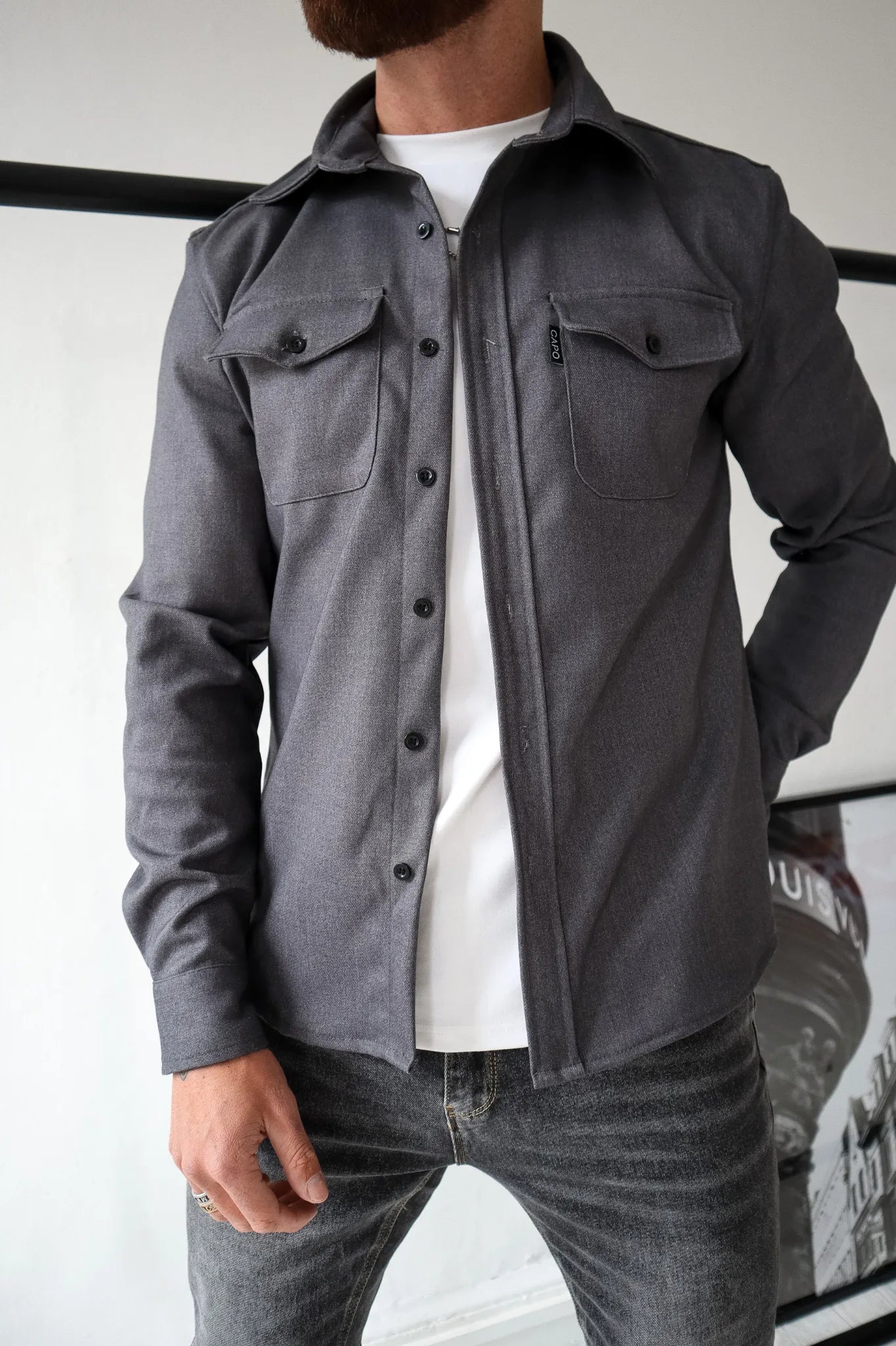 Veste Chemise à Boutons pour Hommes - Confort et Style Décontracté avec Poches