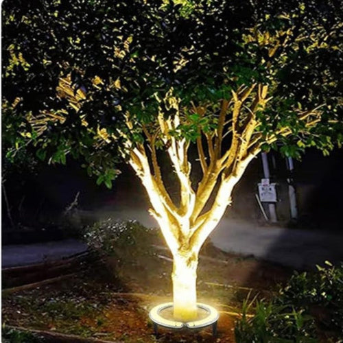 Projecteurs de Jardin pour Arbres - Lumières LED Blanc Chaud et Élégantes