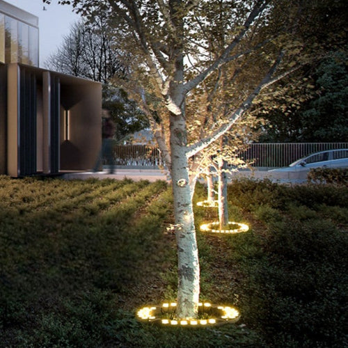 Projecteurs de Jardin pour Arbres - Lumières LED Blanc Chaud et Élégantes