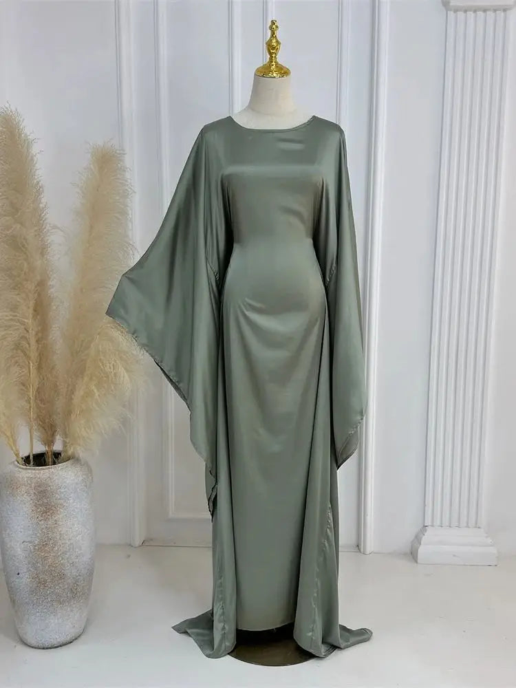 Robe Maxi Élégante pour Femmes - Manches en Cape et Confort Optimal