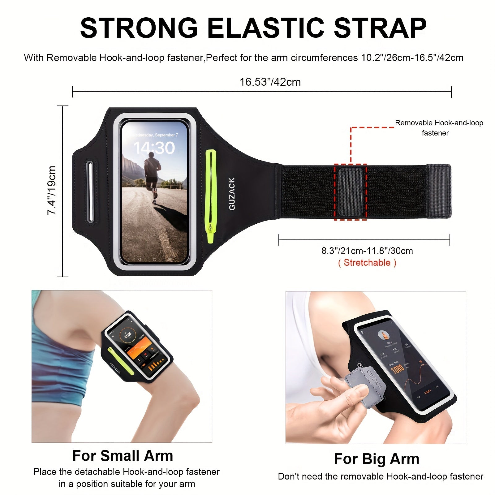 Support de Téléphone de Course Ajustable - Compartiment Pratique pour Écouteurs