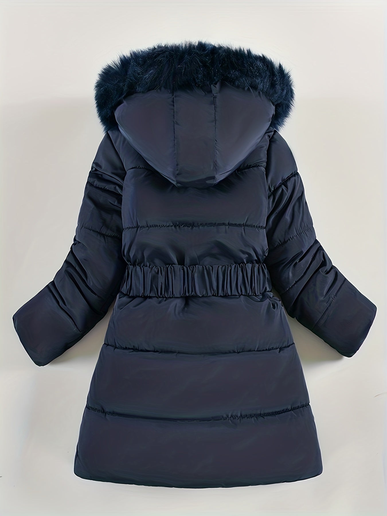 Manteau d'Hiver pour Filles - Douillet avec Capuche en Fausse Fourrure