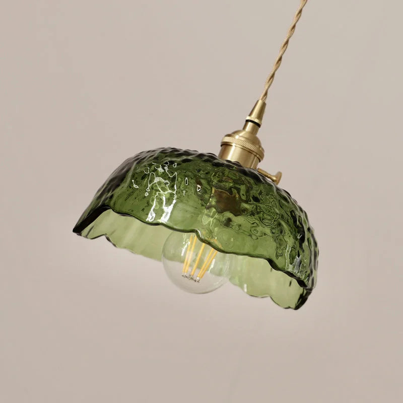 Lampe Suspendue en Laiton et Verre - Élégance Moderne et Installation Facile
