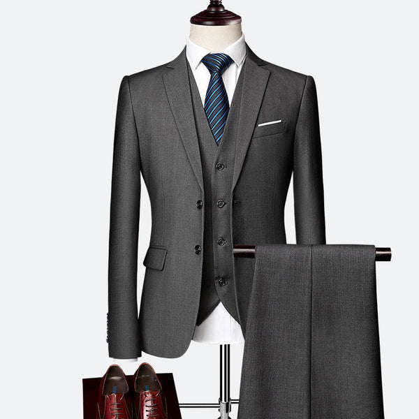 Costume Ajusté 3 Pièces pour Hommes - Élégance et Confort pour Événements Formels