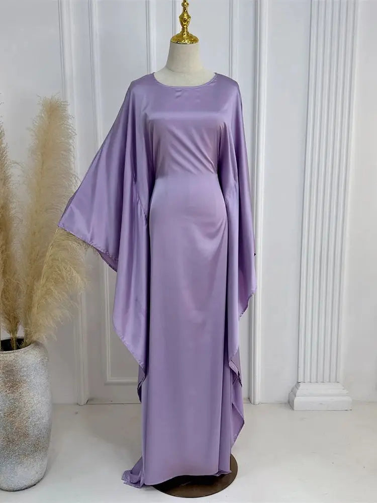 Robe Maxi Élégante pour Femmes - Manches en Cape et Confort Optimal