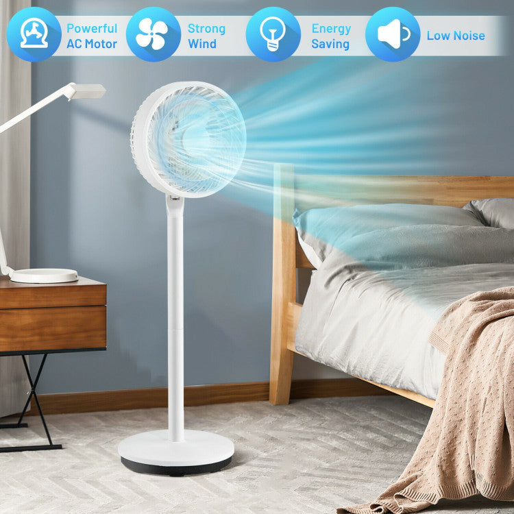 Ventilateur Debout Silencieux 9 Pouces - Hauteurs et Vitesses Réglables