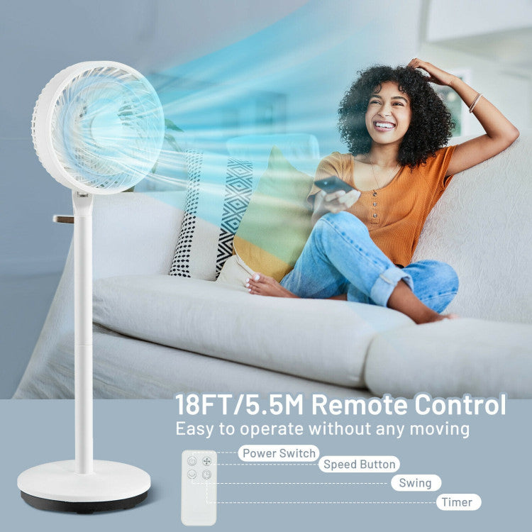 Ventilateur Debout Silencieux 9 Pouces - Hauteurs et Vitesses Réglables