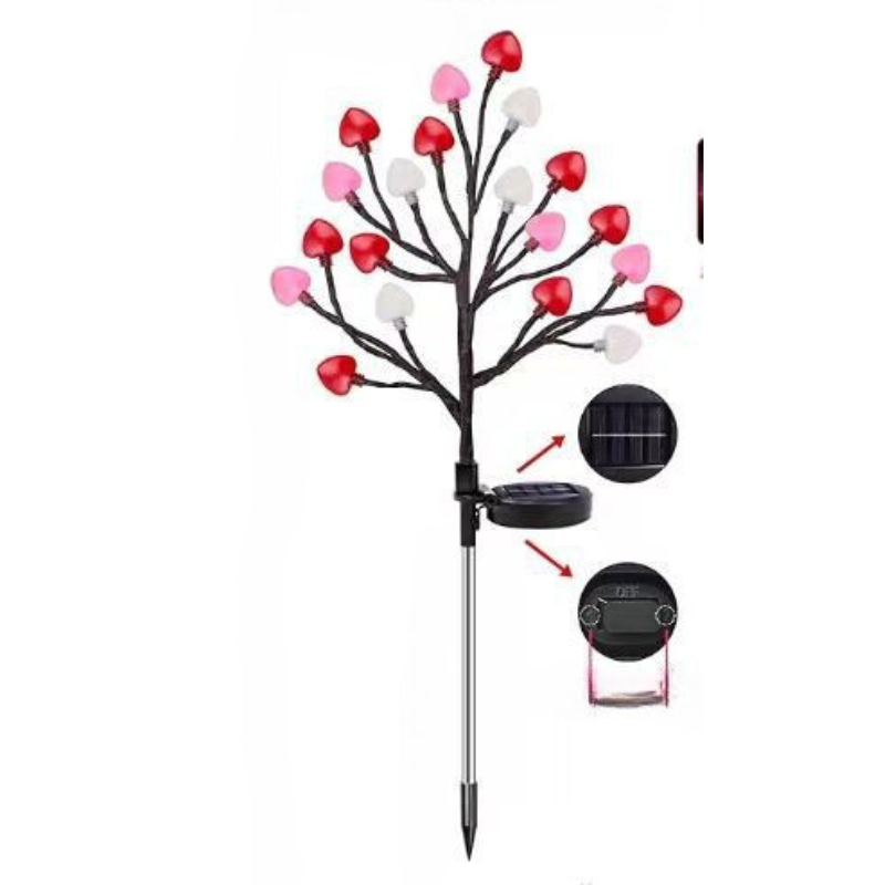 Lampes Solaires de Jardin - Éclairage Écologique avec 15 LED Blanches