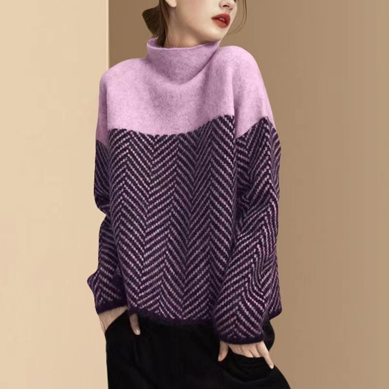 Pull à Col Montant Chic - Doux et Chaud pour Jours Froids