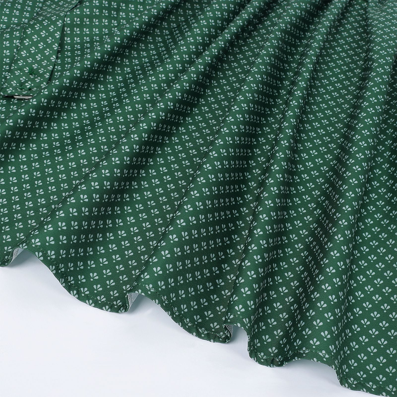 Robe Dirndl Bavaroise Émeraude - Avec Tablier et Blouse en Dentelle