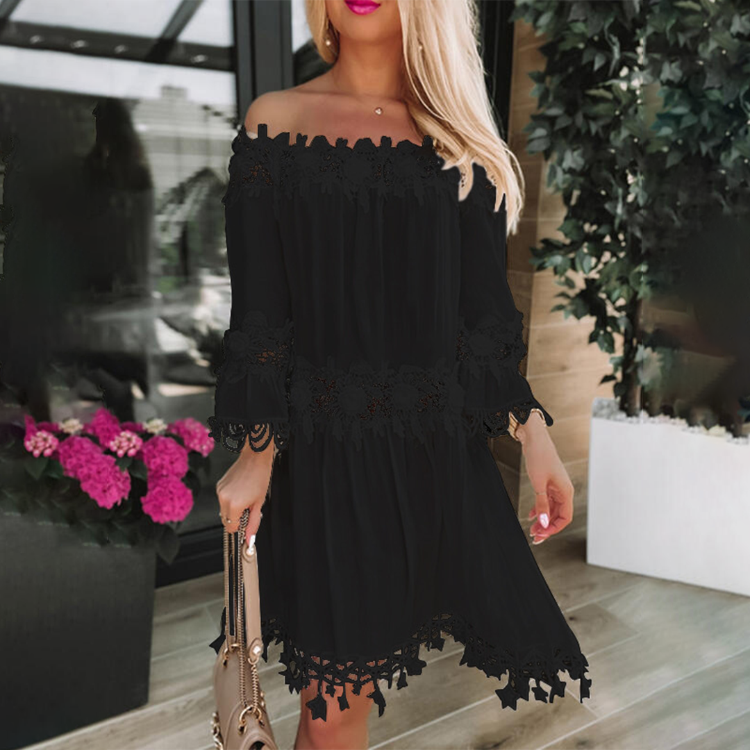 Robe Off Shoulder Élégante - Confort et Style pour Été