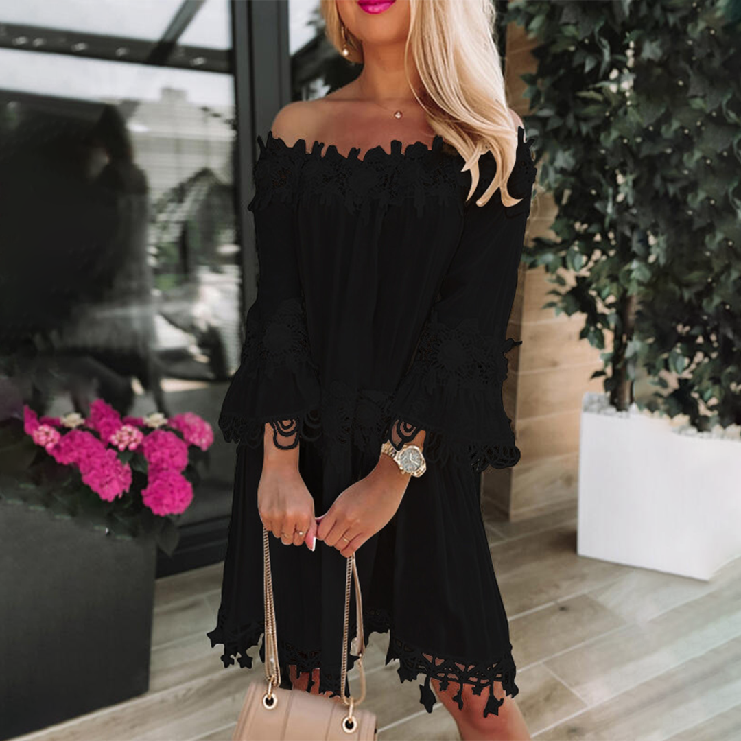 Robe Off Shoulder Élégante - Confort et Style pour Été