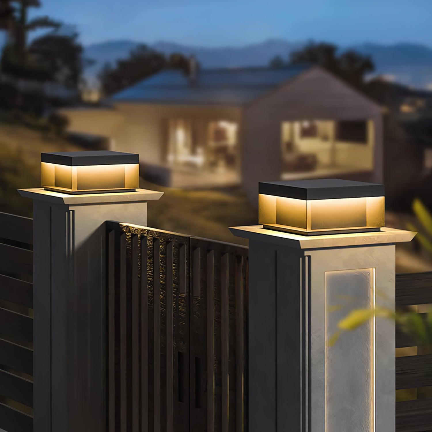Lampe Solaire de Jardin Élégante - Éclairage Durable et Esthétique Moderne