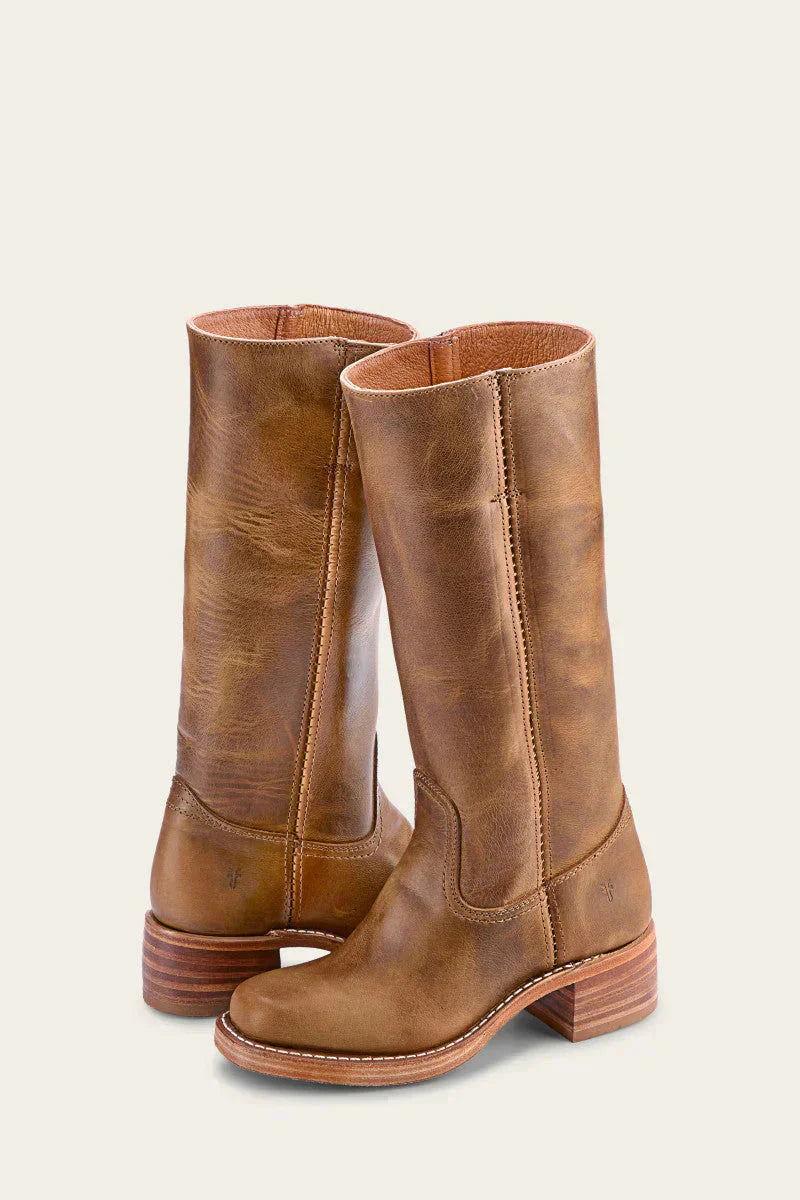 Bottes en Cuir pour Femmes - Élégance Ajustée et Semelle Confortable